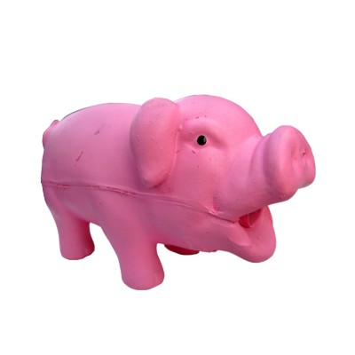 supper squeeze Pig latex toy Pink dog